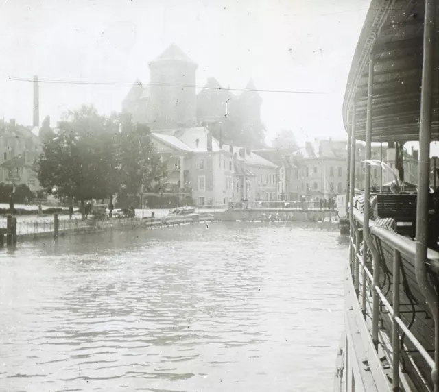 FRANCE Annecy c1930 Vintage Photo Stereo Glass Plate V35L27n29
