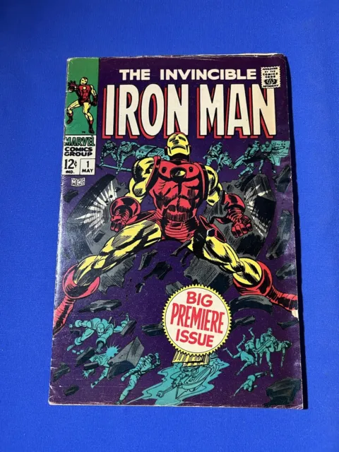 The Invincible IRON MAN # 1  (1968)    MID GRADE    BIG PREMIERE ISSUE - ORIGIN!