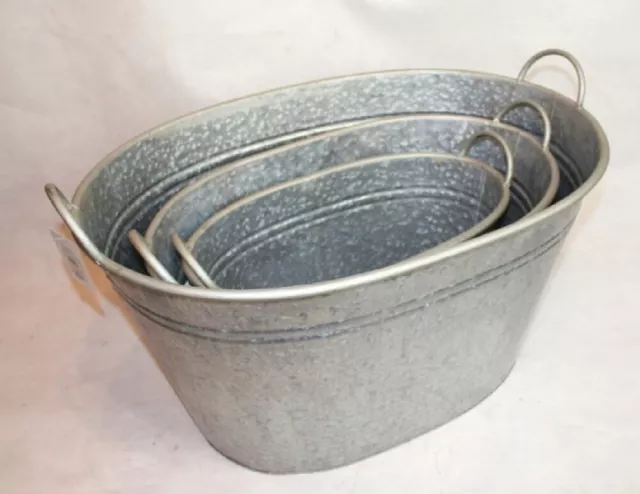 Pflanz-Topf Pflanz-Wanne Dekowanne Deko Garten Terrasse 3 Größen grau