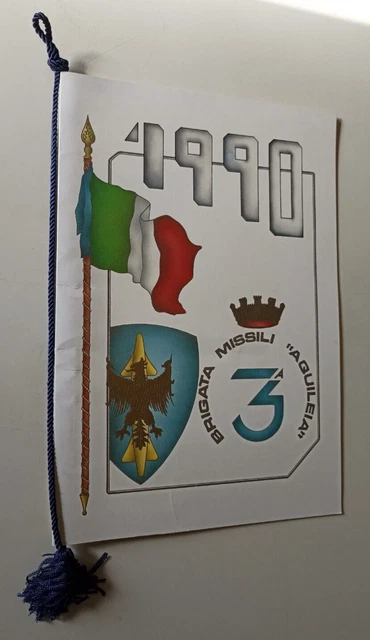 B341 Calendario 3° Brigata Missili Aquileia 1990 Con Cordoncino
