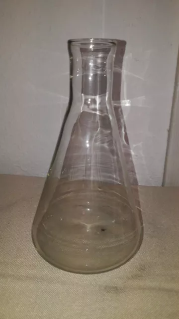 Ales Laborglas Glas Labor Chemieglas Glasflasche Glaskolben H22 cm x D11 cm