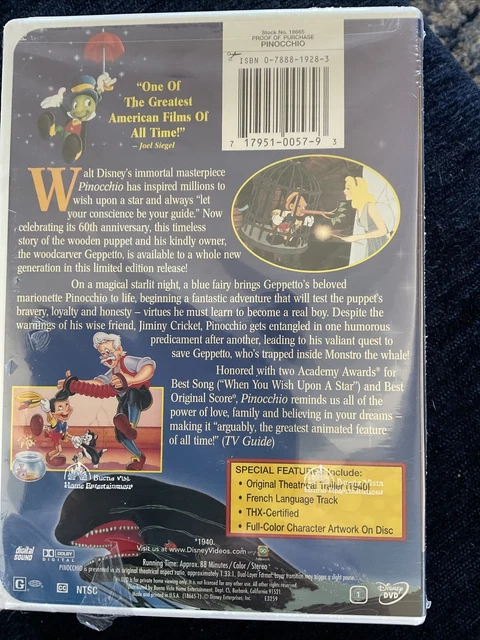 Pinocchio (DVD, 1999, Limited Issue) 2