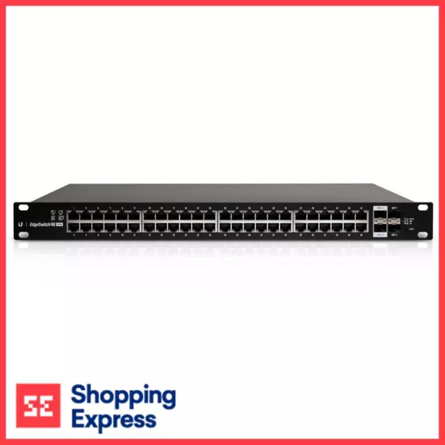 Ubiquiti EdgeSwitch 48 Port 500W Managed PoE+ Gigabit Switch with SFP ES-48-500W