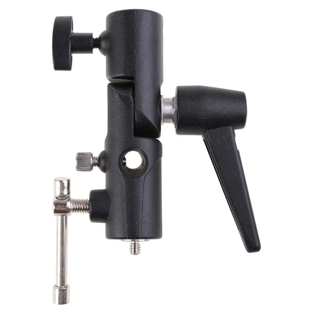 Bracket H-Type Holder Adapter Light Stand Swivel Mount Umbrella Softbox