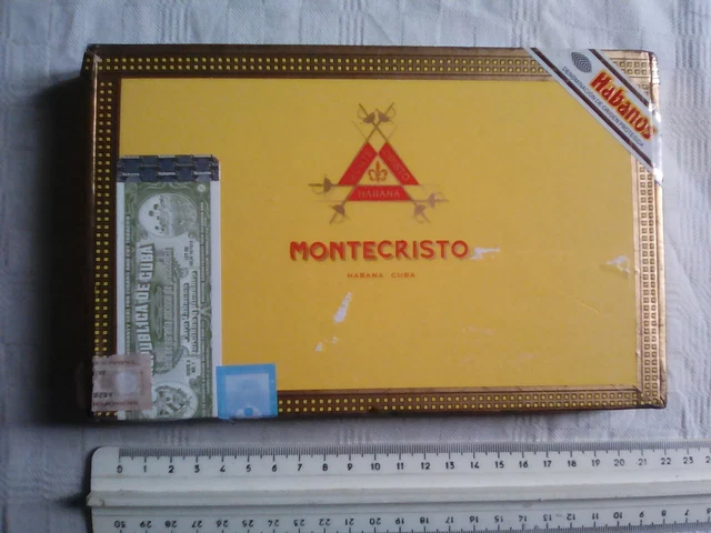 SCATOLA SIGARI VUOTA HABANOS CUBA MONTECRISTO da collezione