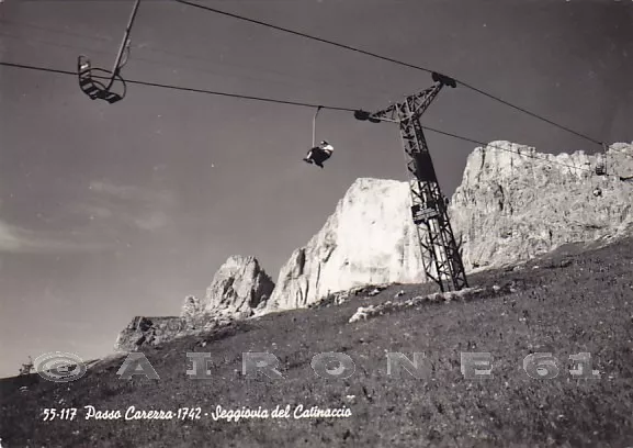 BOLZANO BOZEN CAREZZA - COSTALUNGA 04 TRENTO Cartolina FOTOGRAFICA viagg. 1957