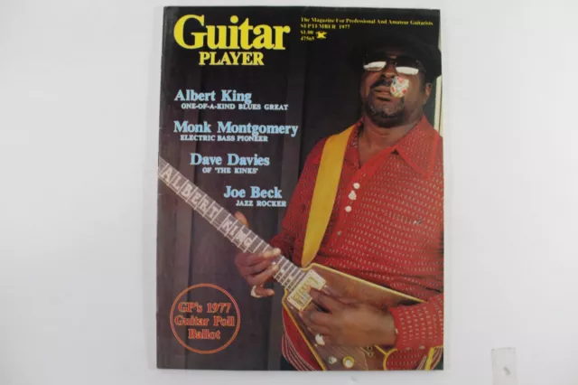 Guitar Player Magazine September 1977 Albert King Monk Montgomery Dave Davies