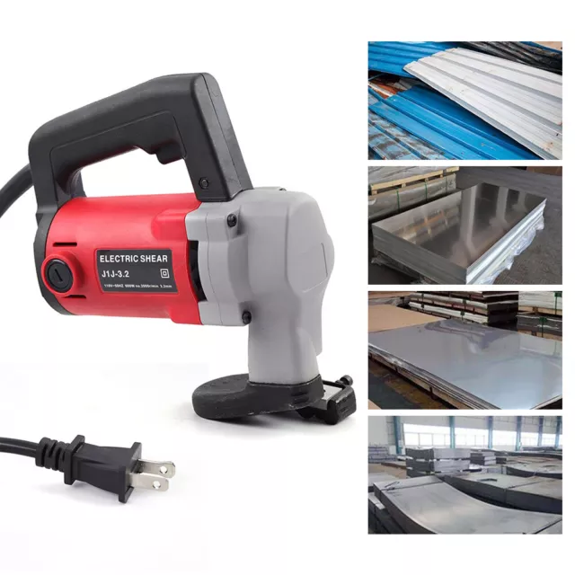 Electric Powered Steel Sheet Metal Hand Metal Snips Shears Cutting Cutter 600W