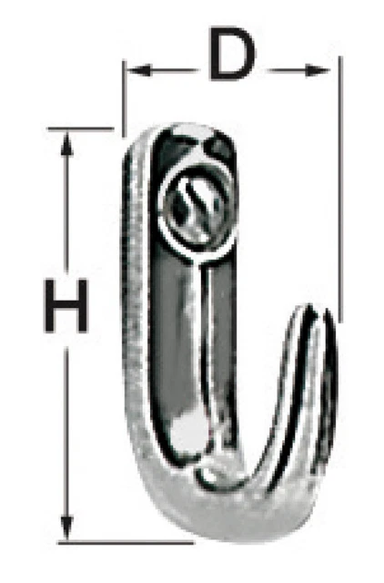 Fermoir Inoxydable 29x32 MM Marque Osculati 38.313.40