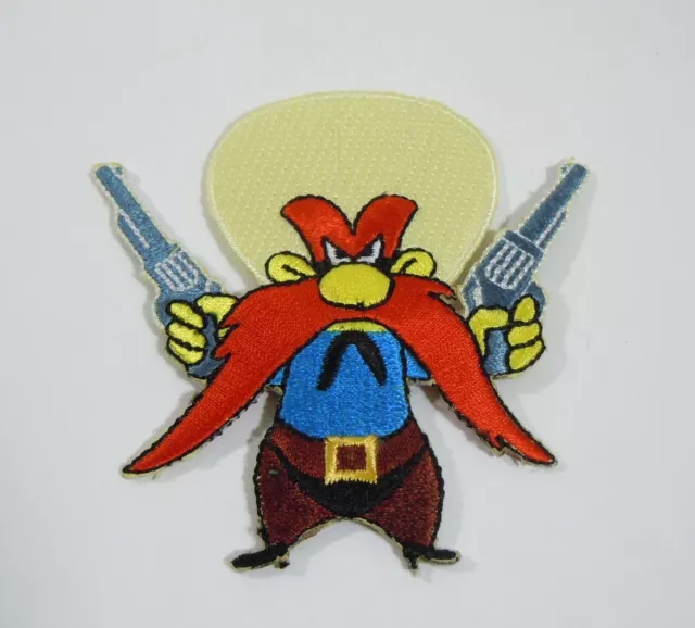 YOSEMITE SAM w/6 Shooters Embroidered Iron-On Patch - 3" Warner Bros.