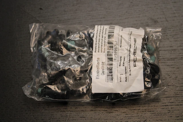 Schraube Porsche 911 991.2 Cabrio Montagesatz Schraubensatz Set Screws 9P1898757