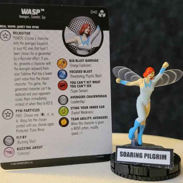 WASP - 040  RARE War of the Realms Marvel Heroclix #40