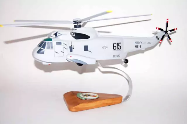 Sikorsky® SH-3 SEA KING™, HS-8 Eightballers (1989), 16" Mahogany Scale Model