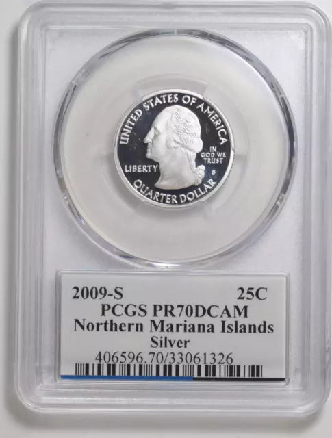 2009 S Quarter Dollars Silver Coinage PCGS PR-70 DCAM  Northern Mariana Islands