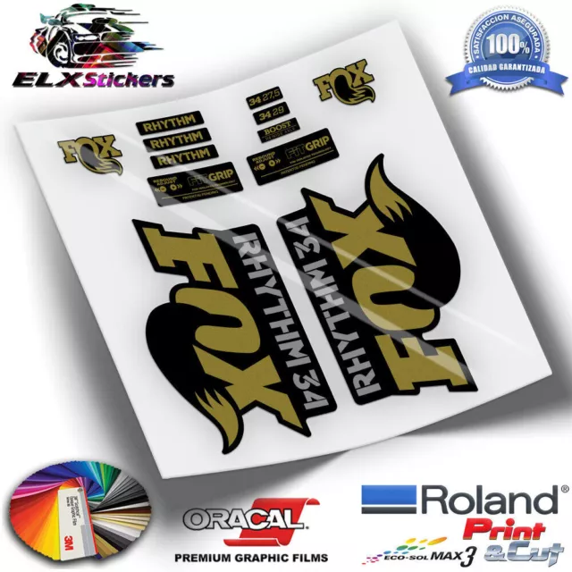 Adesivi Forcella Fox 34 Rhythm Series 2018 Wp220 Adesivi Mtb Fork Decal