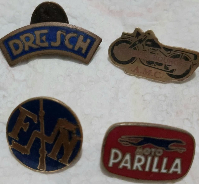 INSIGNES ANCIENS MOTO Dresch. Parilla. FN.... EUR 8,00 - PicClick FR