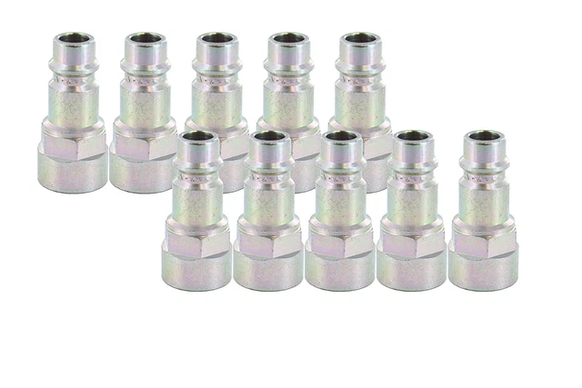 ERP 076201 (10 Pack) 1/4" Female NPT High Flow Interchange Plug European Style