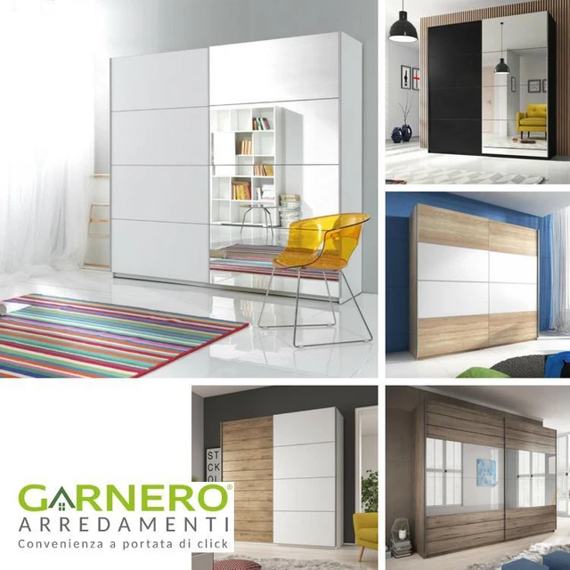 Armadio Gabriella Roba 3 Ante Con Soft-Close - Bianco, 190x139x52cm, Per Cameretta Bambini - Foto 10