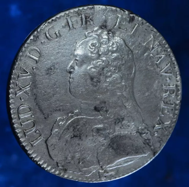 Louis Xv Ecu 1737 X Amiens Roi France Rare Monnaie Royale Francaise Argent