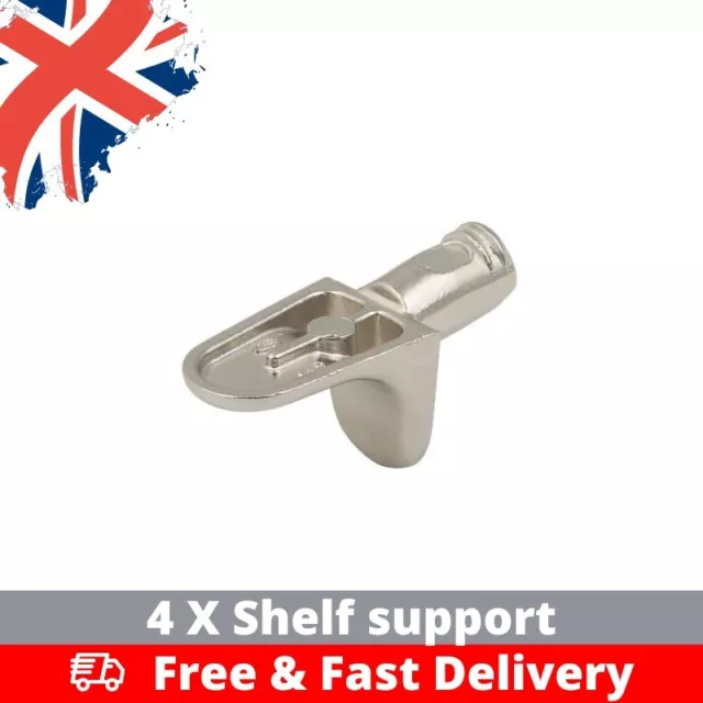 HAFELE 12 SHELF Support Lug Pins Studs Steel 5mm Kitchen Bedroom £4.84 -  PicClick UK