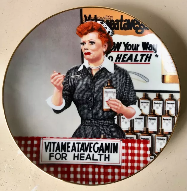 I Love Lucy - "It's Just Like Candy" - Collectors Plate - Rare and Collectible!