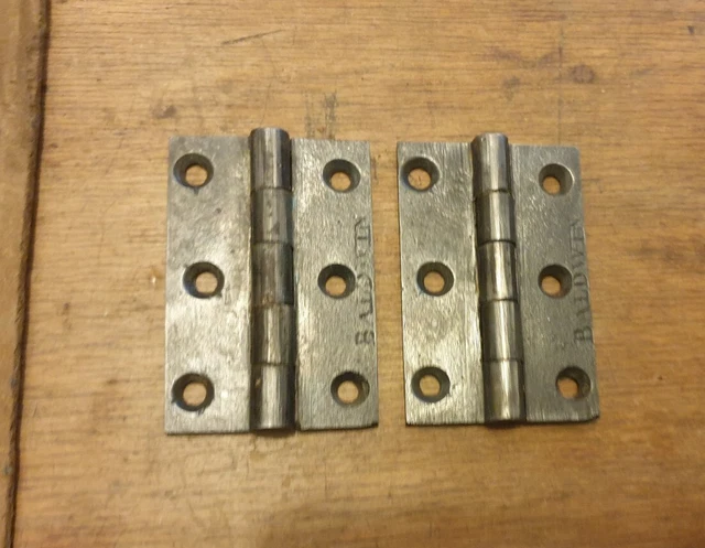 Old 3" baldwin cast iron door hinges