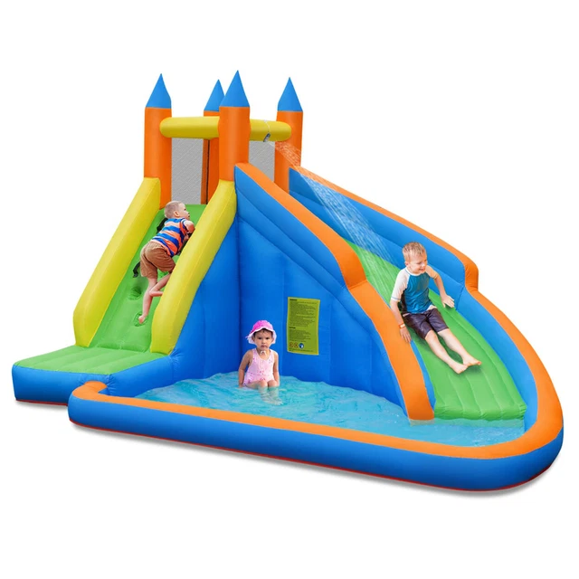 Costway Inflatable Water Slide Mighty Bounce House Jumper Castle Moonwalk