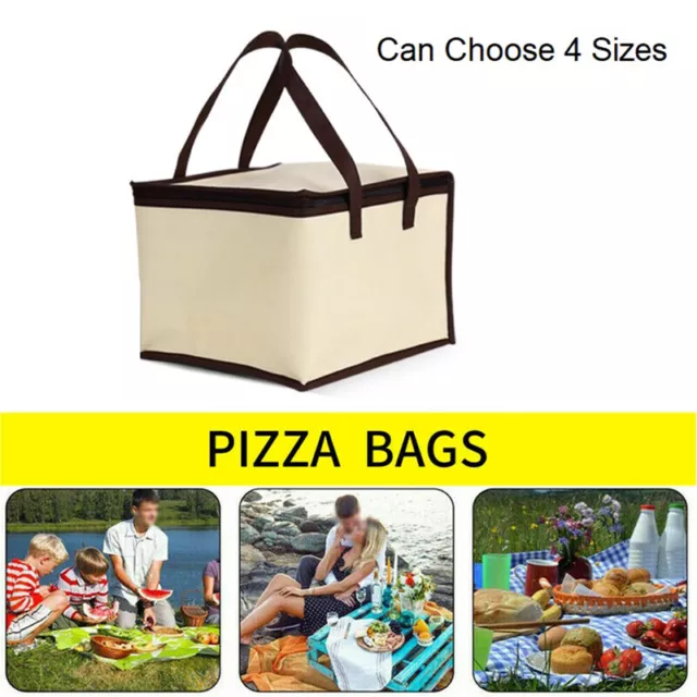 6/8/10/12 Inch Pizza Food Delivery Bag Insulated Thermal Storage Holder Picn'EL