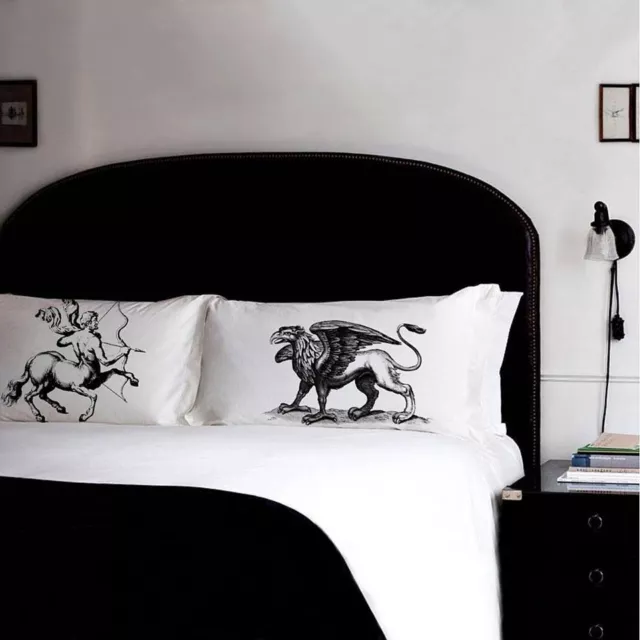 Centaur vs Griffin Cotton Pillowcase Set Pillow Mythological Creatures bedding