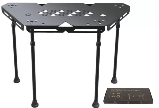 Folding Camp Table,Ultra Compact & Lightweight Aluminum Small Outdoor Table.Perf