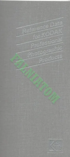Vintage 1989 Reference Data for Kodak Professional Photographic Products