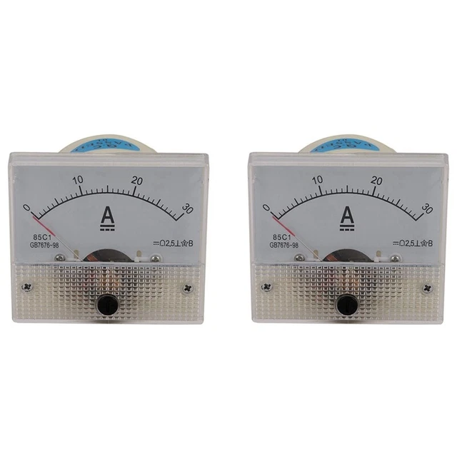 2X 85C1-A Dc Analog Ampere Meter Panel Meter Gauge 30A  Gauge Current5807
