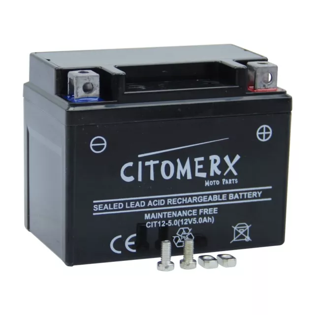 Gel Roller Batterie 12V 5Ah YTX4L-BS CTX4L-BS 50314 Motorradbatterie Rex RS