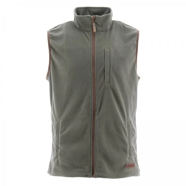Caterpillar CONCORD FLEECE Mens Micro Fleece Full Zip Vest Body Warmer Green