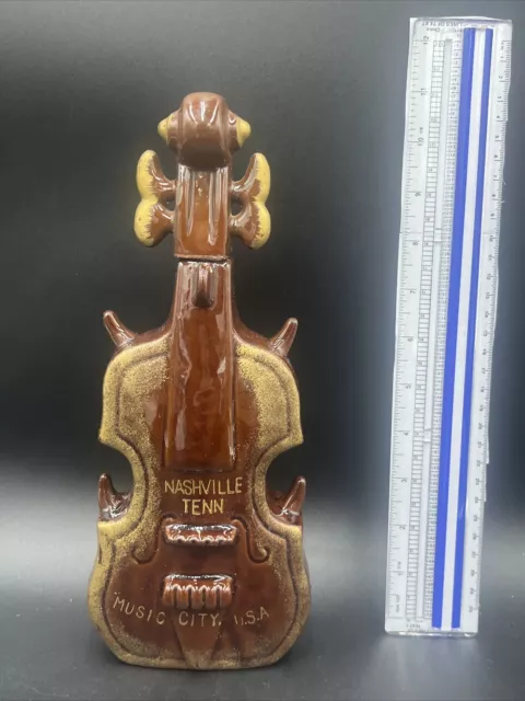 Vintage Nashville , Music City Fiddle Decanter RARE