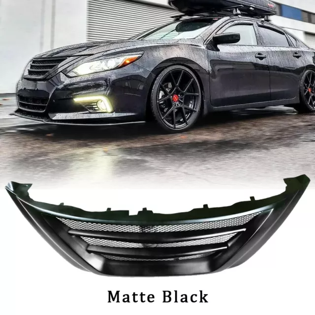 Matte Front Bumper Mesh Grille Grill For Nissan Teana Altima 2016 2017 2018 ABS