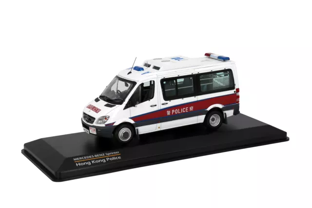 Tiny Hobby 1/43 Hong Kong POLICE MERCEDES-BENZ SPRINTER FL Diecast Model Car