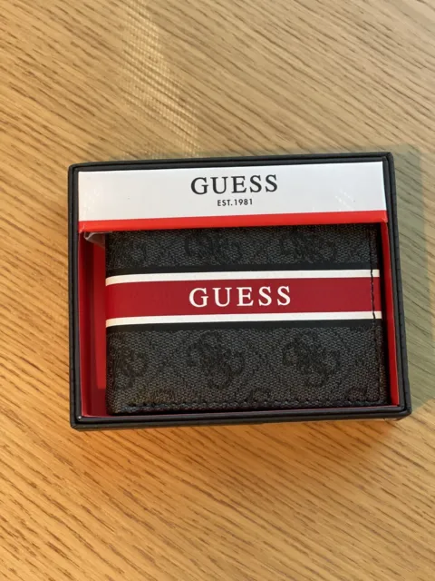 Guess Men Wallet in A Gift Box NEW Men Gift Luxury Gift Brand