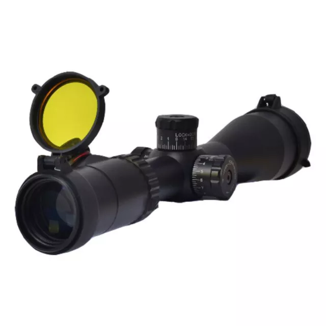 Hunting Gun Caliber Rifle Scope Mount Quick Flip Spring Up Open Scope Lens Cover 2