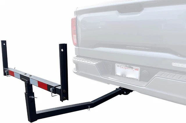 Hitch Mount Pick Up Truck Bed Extender For Ladder, Rack, Kayak, Long Pipes...