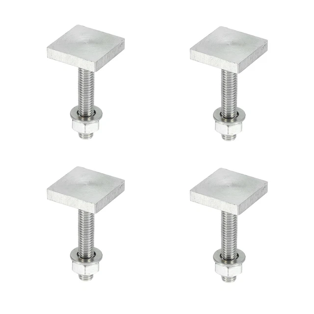 4pcs Voiture Toit Rack T Forme Boulon Toit Cargo Transporteur Rack Boulon