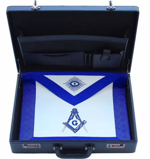 Freemason Masonic Regalia Apron Hard Case Briefcase