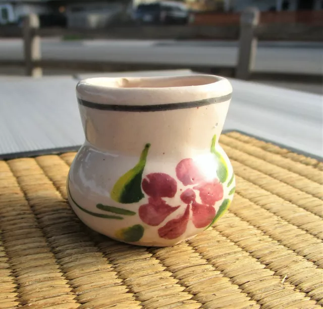 Vintage Hand Painted Miniature Ceramic Pitcher Floral