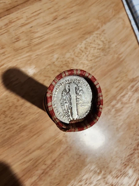 Roll Of Wheat Pennies Silver Mercury Dime D Mint Steel Penny Unsearched Ungraded