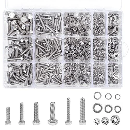 Kit De 600 Pièces Vis Boulons Écrous M3 - Acier Inoxydable - Tête Cylindrique - Neuf