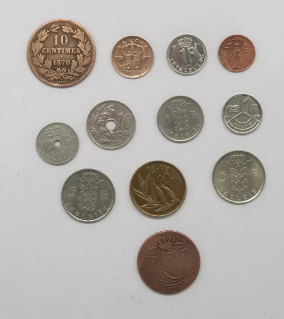 Lot monnaies Belge