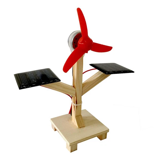 DIY SOLAR FAN DC Motor Solar Powered Fans Panel Kit Science Experiment