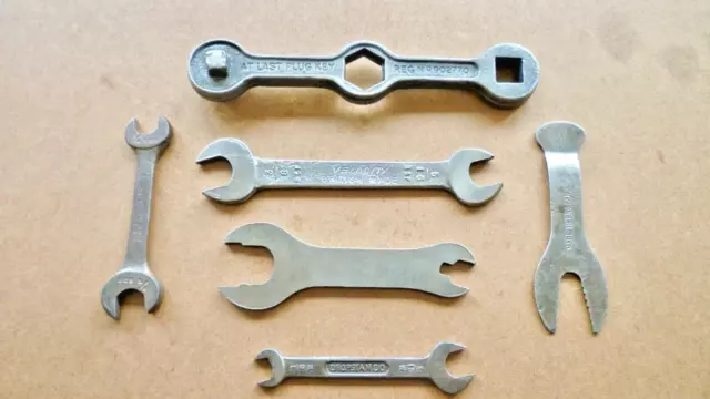 Weird Old Collectable Spanners -- Job Lot Of Six -