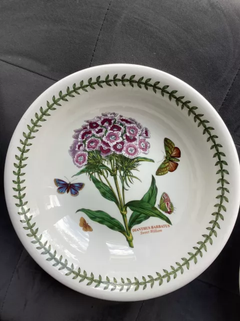 Portmeirion Botanic Garden 22 cm Pasta Bowl "Dianthus Barbatus" Sweet William