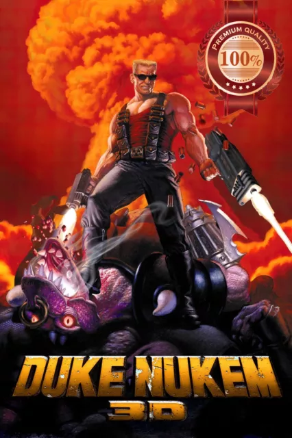 Duke Nukem 3D Video Game Art Official Original Home Wall Print Premium Poster